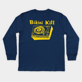 Bikini Kill (yellow) Kids Long Sleeve T-Shirt